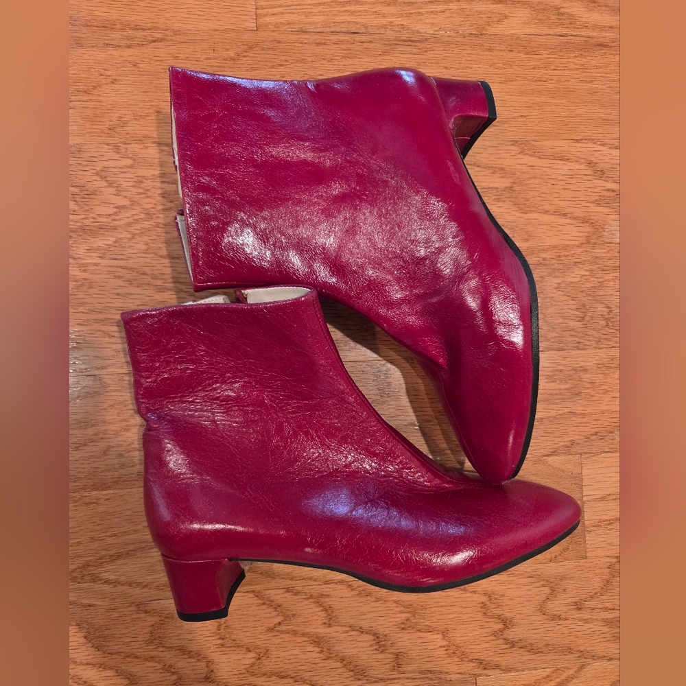 Zara Red Boots